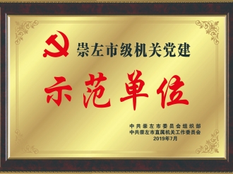 荣获“崇左市级机关党建示范单位”