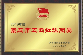荣获2019年度崇左市五四红旗团委