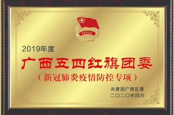 院团委获2020年新冠疫情防控“广西五四红旗团委”