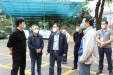 副市长冉光富到我院检查医疗废物处置工作